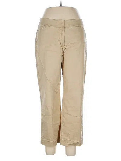 Pre-owned Eileen Fisher Khaki Pant In Brown