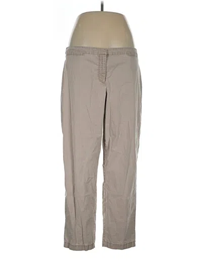 Pre-owned Eileen Fisher Khaki Pant In Tan