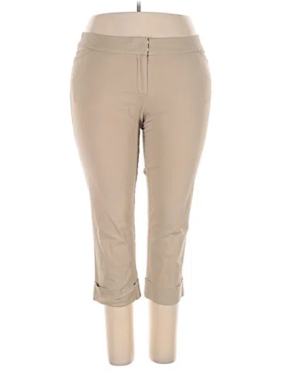 Pre-owned Eileen Fisher Khaki Pant In Tan