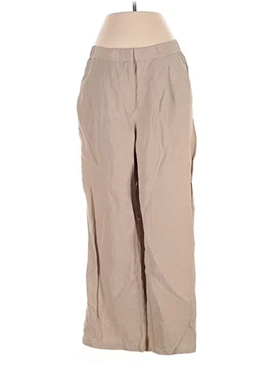 Pre-owned Eileen Fisher Khaki Pant In Tan