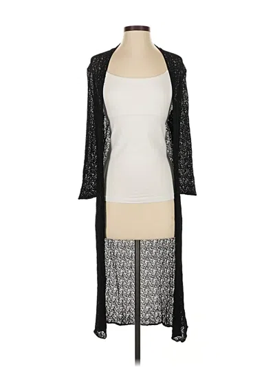 Pre-owned Eileen Fisher Kimono In Black