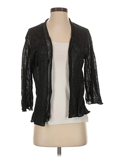 Pre-owned Eileen Fisher Kimono In Black