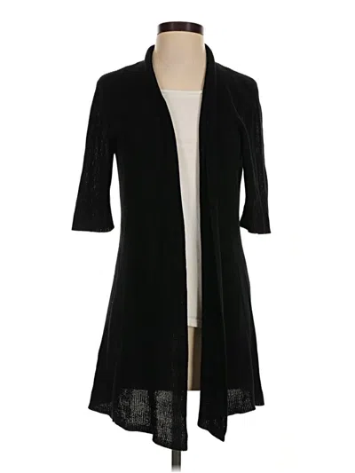 Pre-owned Eileen Fisher Kimono In Black