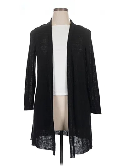 Pre-owned Eileen Fisher Kimono In Black