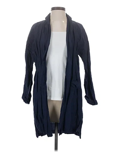 Pre-owned Eileen Fisher Kimono In Blue