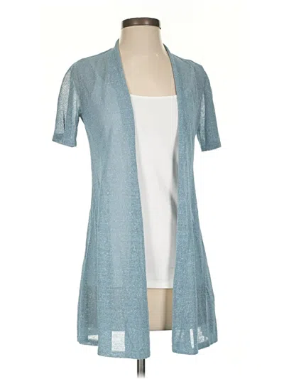 Pre-owned Eileen Fisher Kimono In Blue