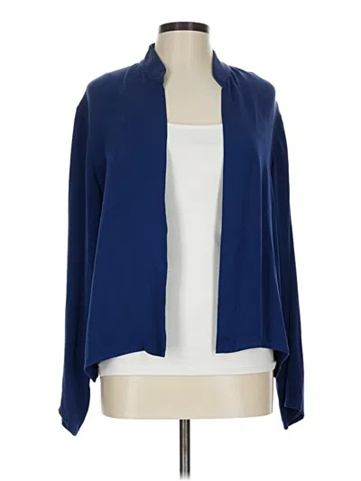 Pre-owned Eileen Fisher Kimono In Blue