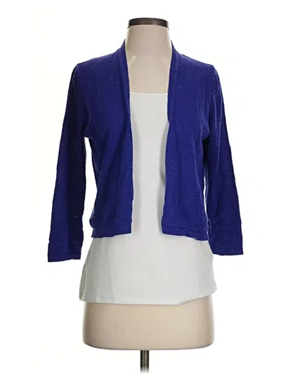 Pre-owned Eileen Fisher Kimono In Blue