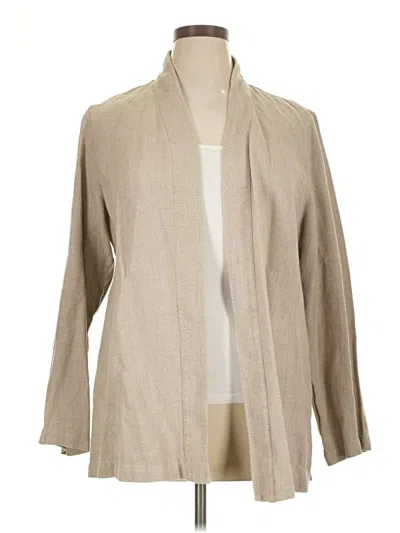 Pre-owned Eileen Fisher Kimono In Brown