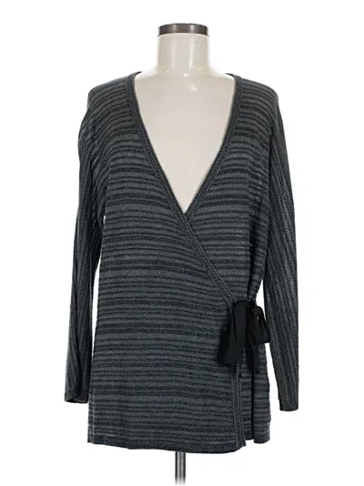 Pre-owned Eileen Fisher Kimono In Gray