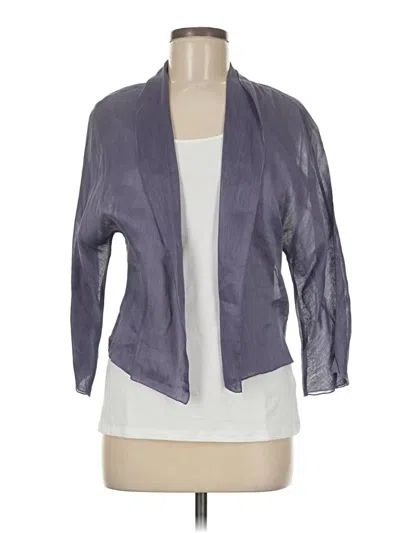 Pre-owned Eileen Fisher Kimono In Gray