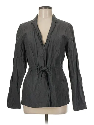 Pre-owned Eileen Fisher Kimono In Gray
