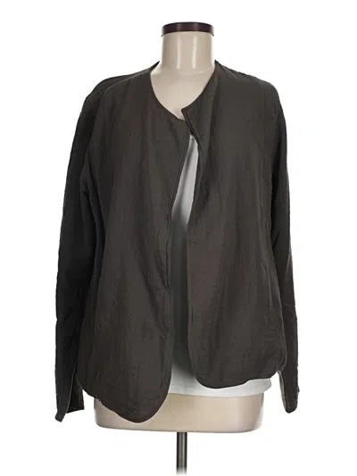 Pre-owned Eileen Fisher Kimono In Gray