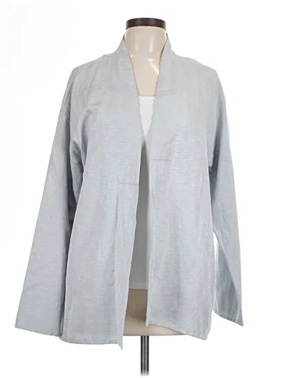 Pre-owned Eileen Fisher Kimono In Gray