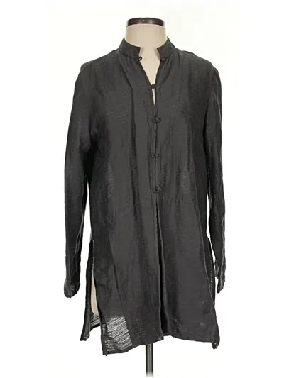 Pre-owned Eileen Fisher Kimono In Gray