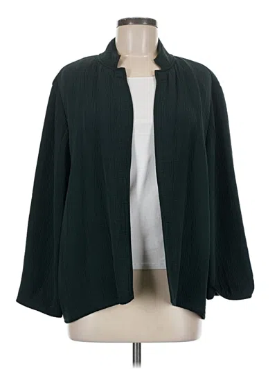 Pre-owned Eileen Fisher Kimono In Green