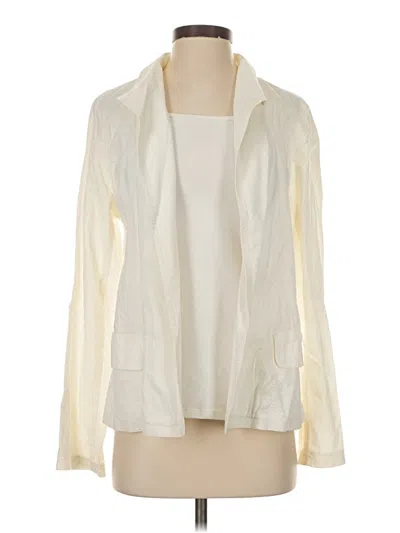 Pre-owned Eileen Fisher Kimono In Ivory