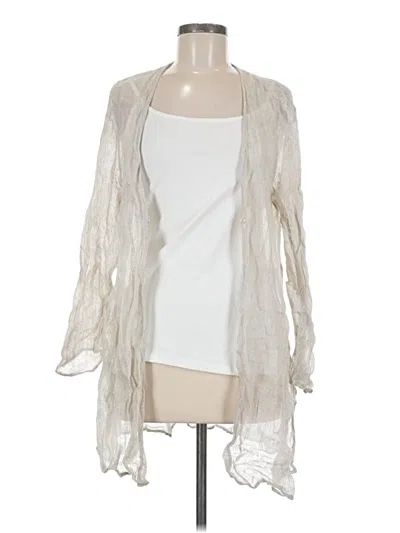 Pre-owned Eileen Fisher Kimono In Ivory