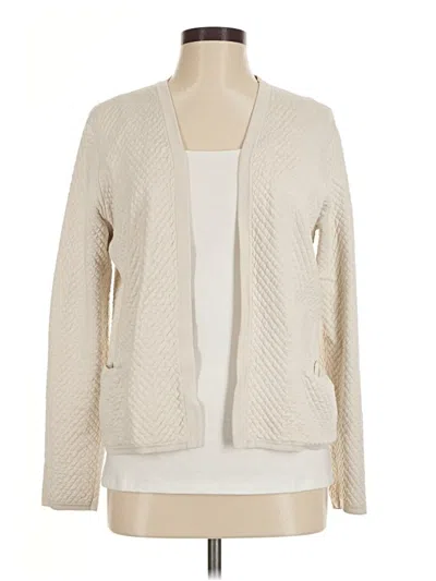 Pre-owned Eileen Fisher Kimono In Ivory