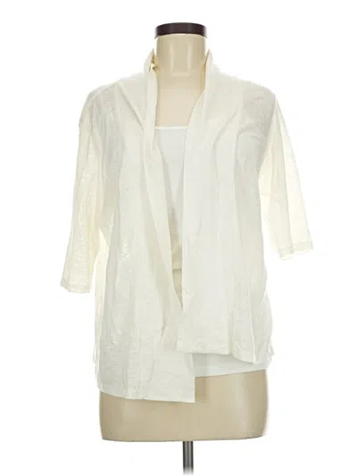 Pre-owned Eileen Fisher Kimono In Ivory