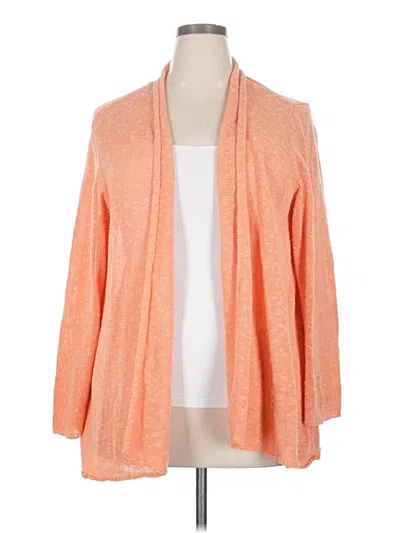 Pre-owned Eileen Fisher Kimono In Orange