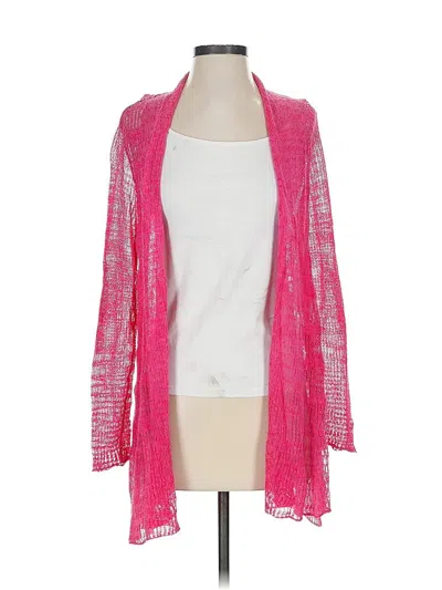 Pre-owned Eileen Fisher Kimono In Pink
