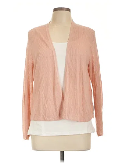 Pre-owned Eileen Fisher Kimono In Pink