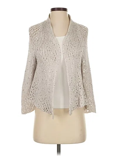 Pre-owned Eileen Fisher Kimono In Silver