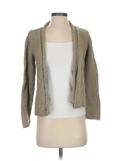 Pre-owned Eileen Fisher Kimono In Tan