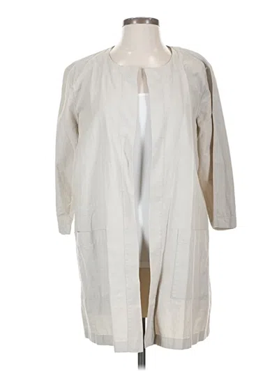Pre-owned Eileen Fisher Kimono In White