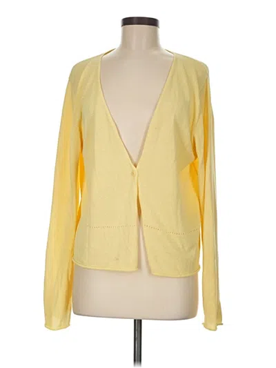 Pre-owned Eileen Fisher Kimono In Yellow