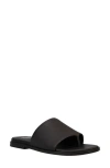 Eileen Fisher Edge Womens Leather Thong Sandals In Black