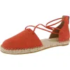 Eileen Fisher Lace Womens Zipper Man Made Espadrilles In Orange