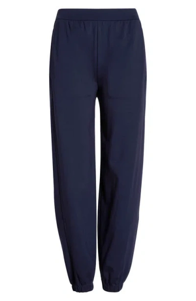 Eileen Fisher Lantern Ankle Ponte Joggers In Black