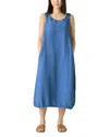 Eileen Fisher Organic Linen A-line Dress In Ultamarine
