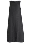Eileen Fisher Lantern Linen Midi Dress