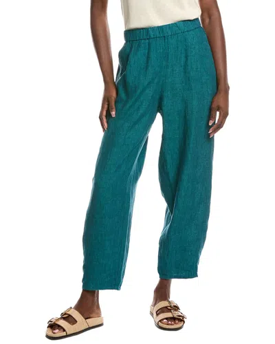 Eileen Fisher Lantern Linen Pant In Blue