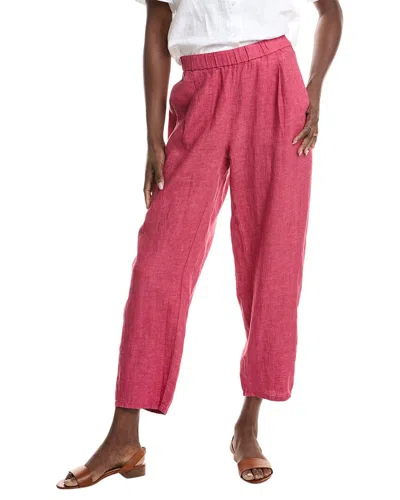 Eileen Fisher Lantern Linen Pant In Pink