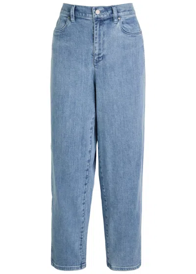 Eileen Fisher Lantern Tapered-leg Jeans In Blue