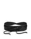 Eileen Fisher Leather Obi Belt In Black