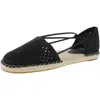 Eileen Fisher Lee 2 Womens Nubuck Perforated Espadrilles In Black