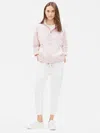Eileen Fisher Light Organic Cotton Nylon Jacket In Pink