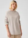 Eileen Fisher Lightweight Boiled Wool Box-top In Responsible Wool In Gray