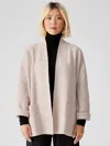 Eileen Fisher Lightweight Boiled Wool Jacket In Responsible Wool In Neutral