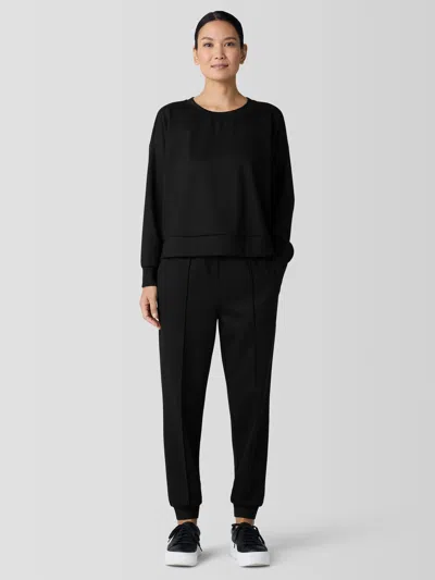 Eileen Fisher Lightweight Ponte Jogger Pant In Brown