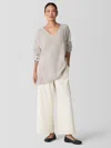 Eileen Fisher Lightweight Ponte Wide-leg Pant In Gray