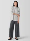Eileen Fisher Lightweight Ponte Wide-leg Pant In Gray