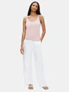 Eileen Fisher Lightweight Viscose Jersey Slim Tank In White