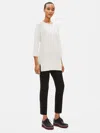 Eileen Fisher Lightweight Washable Stretch Crepe Tunic In White