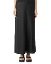 Eileen Fisher Bias Cut Organic Linen A-line Skirt In Black